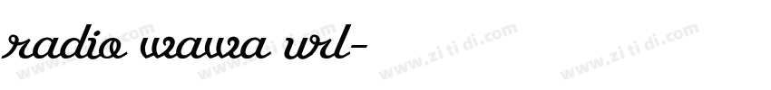 radio wawa url字体转换